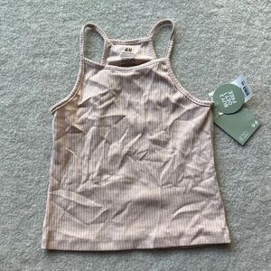 H&M Cropped Tank Top Ribbed